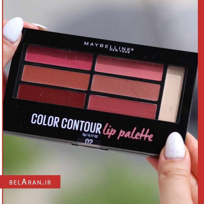 پالت کانتور و رژ لب میبلین-بلاران maybelline color contour lip palette