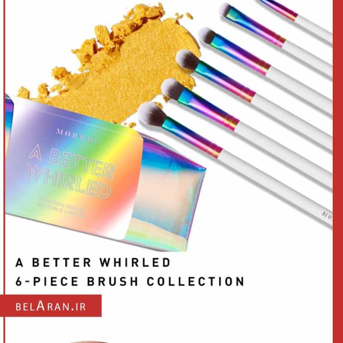 ست براش چشم و صورت مورفی 6 عددی-بلاران Morphe A Better Whirled 6 Piece Makeup Brush Collection Limited Edition