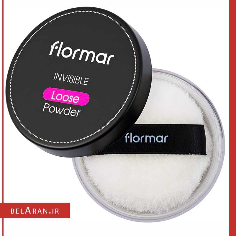 پودر بیک (فیکس) بی رنگ فلورمار-بلاران Flormar Loose Invisible Powder