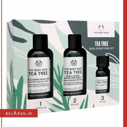 پک تی تری بادی شاپ-بلاران The Body Shop Tea Tree 3pc Skin Purifying Gift Set with Oil From Kenya