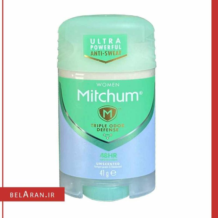 مام استیک صابونی میچام زنانه-لوازم آرایش اورجینال بلاران Mitchum Deodorant Ice Fresh FOR women Unscented Defense 48HR Protection Anti-Perspirant