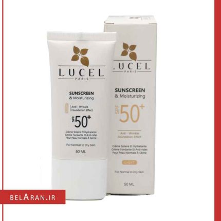 کرم ضدآفتاب کرم پودری پوست خشک و معمولی لوسل-بلاران Lucel Anti Wrinkle For Normal To Dry Skin Sunscreen