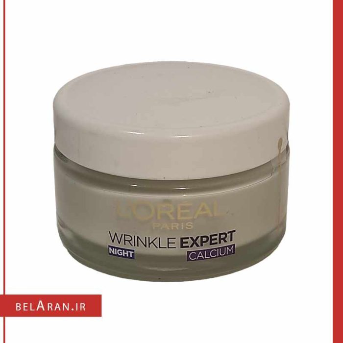 کرم ضد چروک لورال بالای 55 سال-محصولات لورال-لوازم آرایش اورجینال-بلاران Loreal Paris Wrinkle Expert Anti Wrinkle Densifying Cream Night Calcium+55-belaran