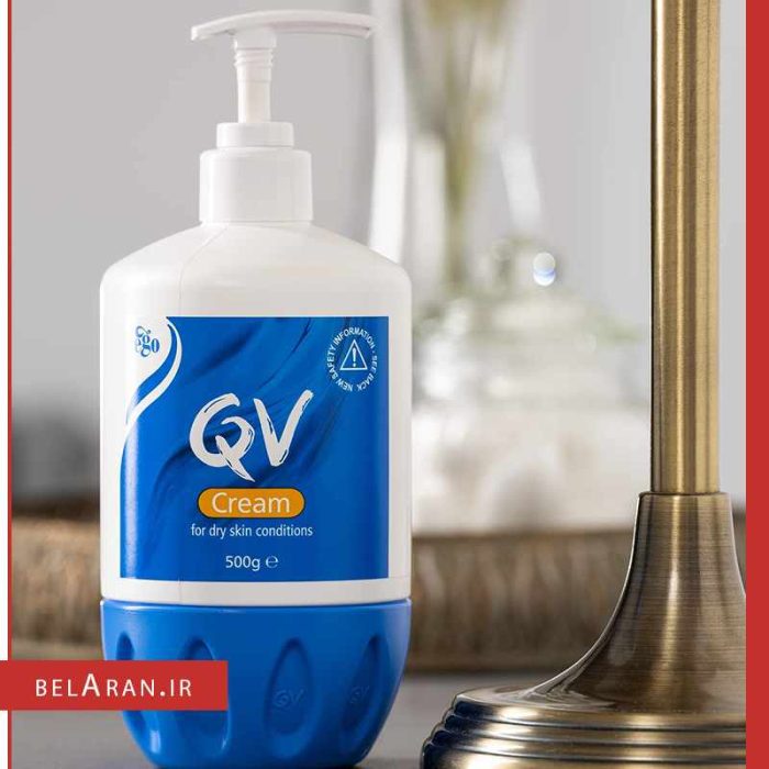 کرم نرم کننده و آبرسان کیو وی مخصوص پوست خشک-محصولات کیووی-لوازم آرایش اورجینال-بلاران Qv Cream for dry Skin conditions-belaran