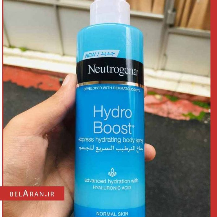 اسپری آب هیدرو بوست نوتروژینا-محصولات نوتروژینا-لوازم آرایش اورجینال-بلneutrogena hydro boost express hydrating body spray-belaran