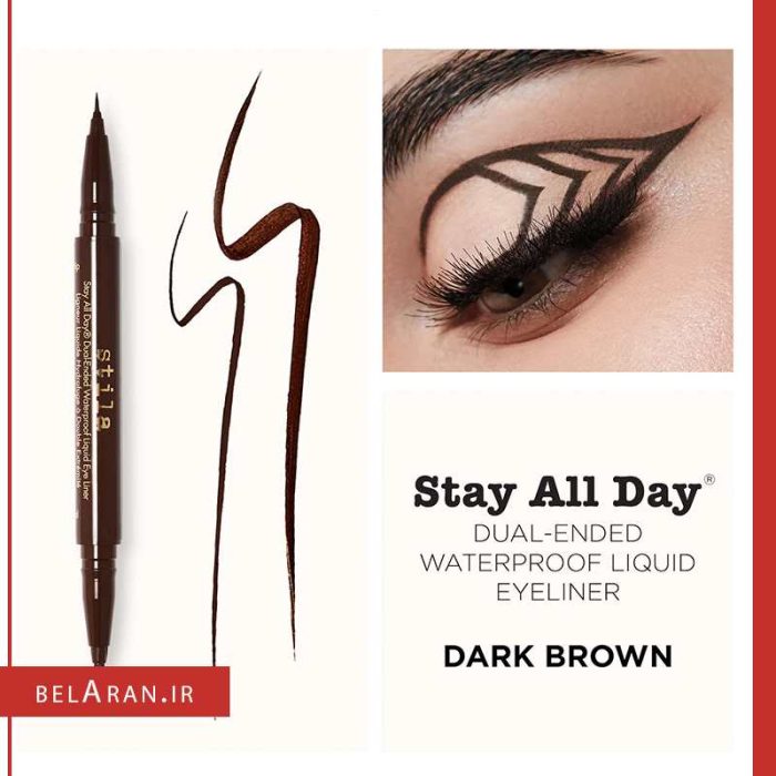 خط چشم استیلا مدل استی آل دی-محصولات استیلا-خرید لوازم آرایش اورجینال-بلاران Stila Stay All Day Waterproof Liquid Eye Liner Dark Brown