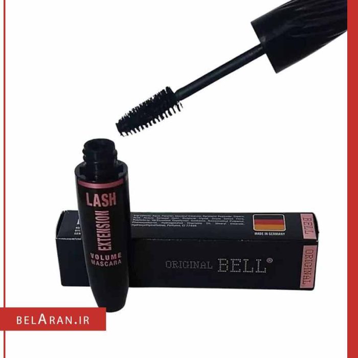 ریمل حجم دهنده بل مدل اکستنشن لش-محصولات بل-لوازم آرایش اورجینال-بلاران bell lash extension volume mascara black-belaran