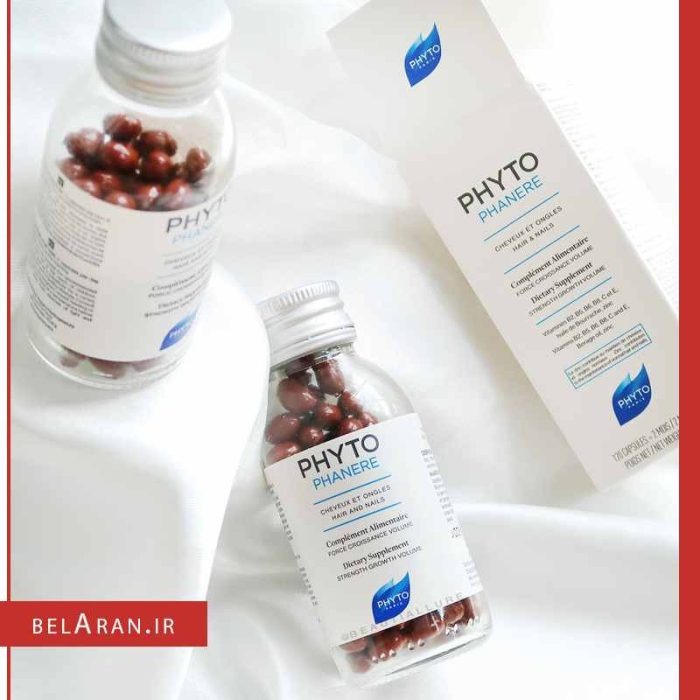 قرص مکمل تقویت مو فیتو فانر-محصولات فیتو فانر-لوازم آرایش اورجینال-بلاران Phyto Phytophanere Hair & Nails Dietary Supplements 120 caps-belaran