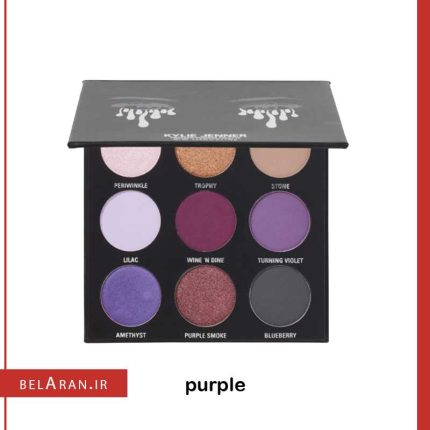 پالت سایه چشم کایلی جنر مدل بنفش-محصولات کایلی جنر-خرید لوازم آرایش اورجینال-بلاران Kylie Cosmetics The purple Palette Kyshadow belaran