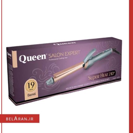 فرکننده مو سرامیکی کوئین-محصولات کویین-خرید لوازم آرایش اورجینال-بلاران queen salon expert professional curling iron HT619n belaran