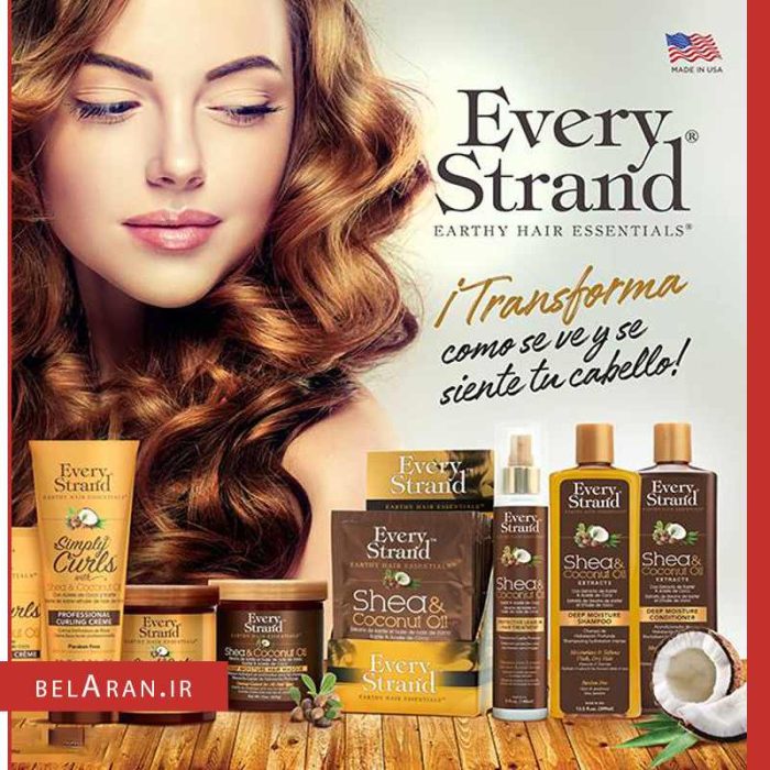 محصولات اوری استرند- خرید لوازم آرایش اورجینال-بلاران Every strand deep moisture shampoo with shea & Coconut oil belaran