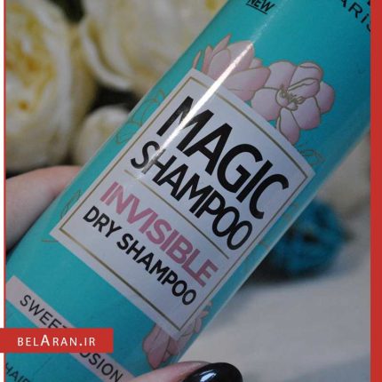 شامپو مو خشک لورال مجیک گل صورتی-خرید شامپو خشک مو-محصولات لورال-خرید لوازم آرایش اورجینال-بلاران Loreal Magic Shampoo Sweet Fusion invisible volumizing dry shampoo Belaran